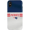 NFL New England Patriots White Striped iPhone XS Pro Case