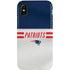 NFL New England Patriots White Striped iPhone XS Pro Case