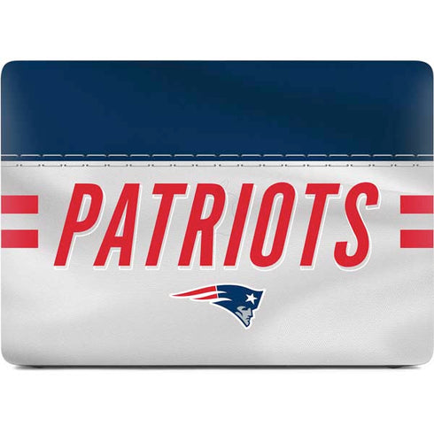 NFL New England Patriots White Striped Apple MacBook Air Skin