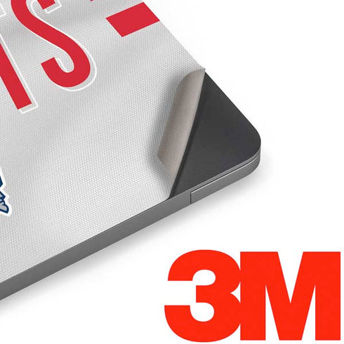 NFL New England Patriots White Striped Apple MacBook Air Skin