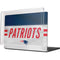 NFL New England Patriots White Striped MacBook Pro 14in (2021-24) Case plus Skin
