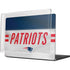 NFL New England Patriots White Striped MacBook Pro 14in (2021-24) Case plus Skin