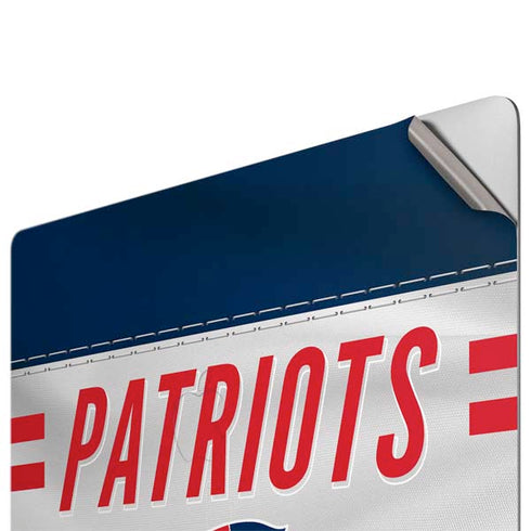 NFL New England Patriots White Striped Apple MacBook Pro 16-inch Skin