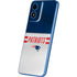NFL New England Patriots White Striped Moto G Play 4G (2024) Skin