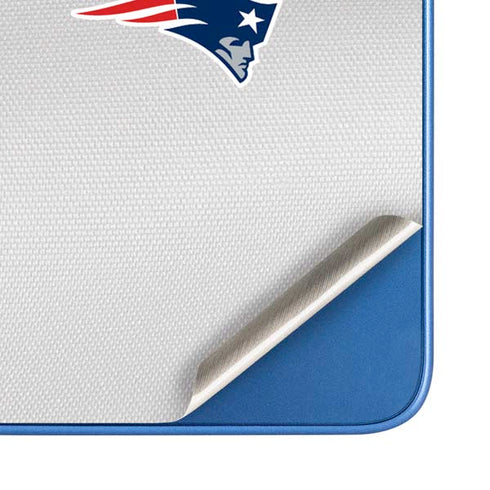 NFL New England Patriots White Striped Moto G Play 4G (2024) Skin