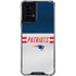 NFL New England Patriots White Striped Moto G Power 5G (2024) Clear Case