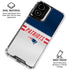 NFL New England Patriots White Striped Moto G Power 5G (2024) Clear Case