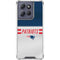 NFL New England Patriots White Striped Moto G Power 5G (2025) Clear Case
