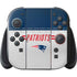 NFL New England Patriots White Striped Nintendo Switch 2 (2025) with Joy-Con Skin