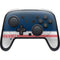 NFL New England Patriots White Striped Nintendo Skins