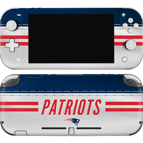 NFL New England Patriots White Striped Nintendo Skins