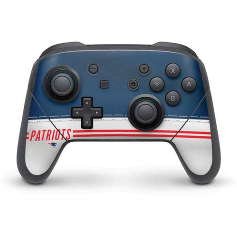 NFL New England Patriots White Striped Nintendo Skins