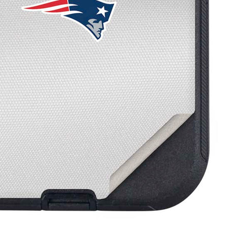 NFL New England Patriots White Striped Otterbox Defender iPhone Skin