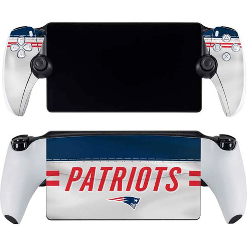 NFL New England Patriots White Striped PlayStation Portal Remote Player Skin