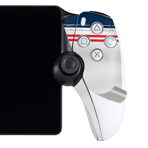 NFL New England Patriots White Striped PlayStation Portal Remote Player Skin