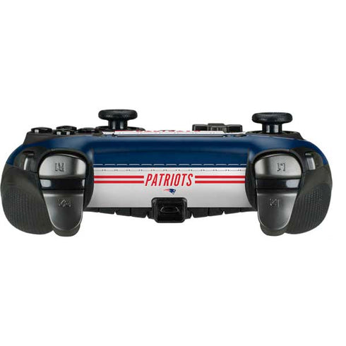 NFL New England Patriots White Striped PlayStation Scuf Vantage 2 Controller Skin