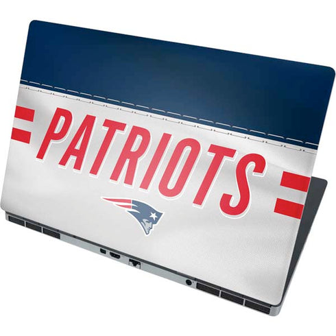 NFL New England Patriots White Striped Dell Precision Skin