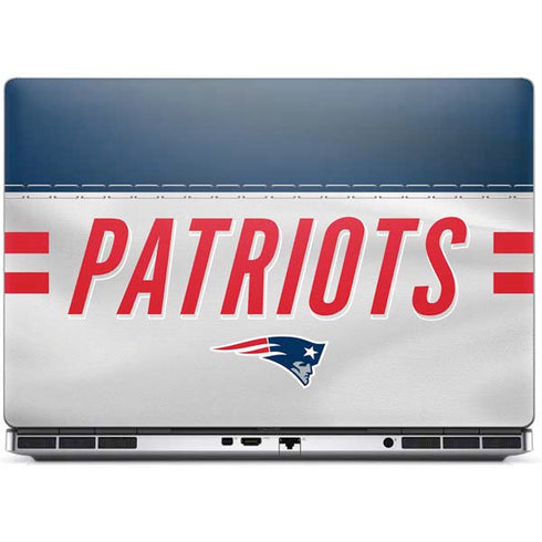 NFL New England Patriots White Striped Dell Precision Skin