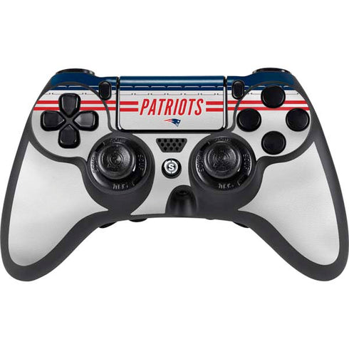 NFL New England Patriots White Striped PlayStation PS4 Skins