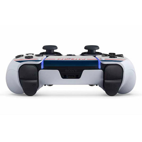 NFL New England Patriots White Striped PS5 DualSense Edge Pro Controller Skin