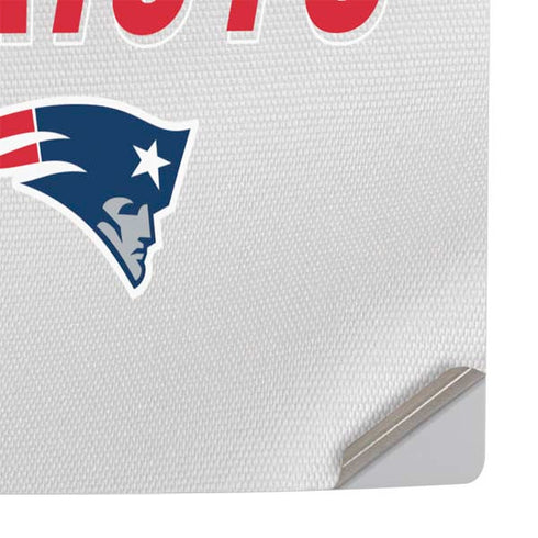 NFL New England Patriots White Striped PS5 Slim Digital Edition Console Skin