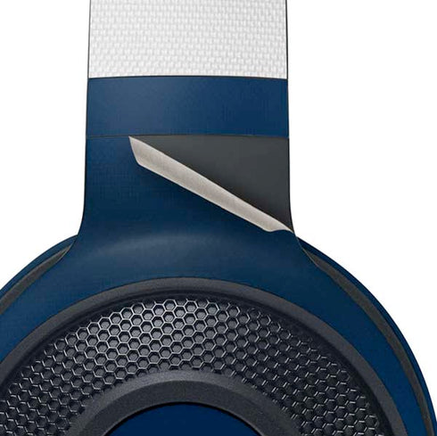 NFL New England Patriots White Striped Razer Kraken X Skin