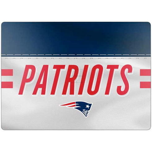 NFL New England Patriots White Striped Surface Laptop 7 15in Skin