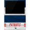 NFL New England Patriots White Striped Surface Pro 7 Skin