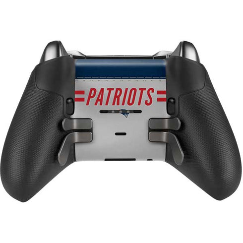 NFL New England Patriots White Striped Xbox Elite Wireless Controller Series 2 Skin