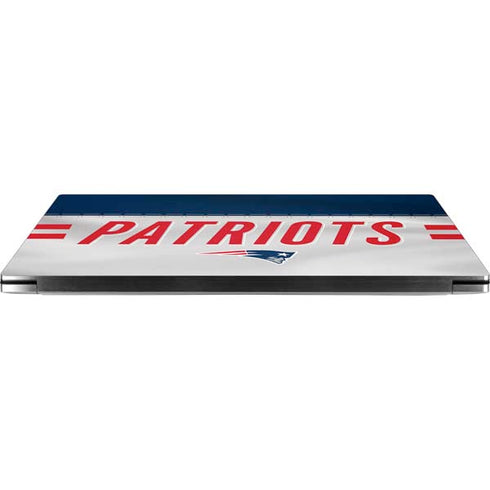 NFL New England Patriots White Striped Dell XPS Skin
