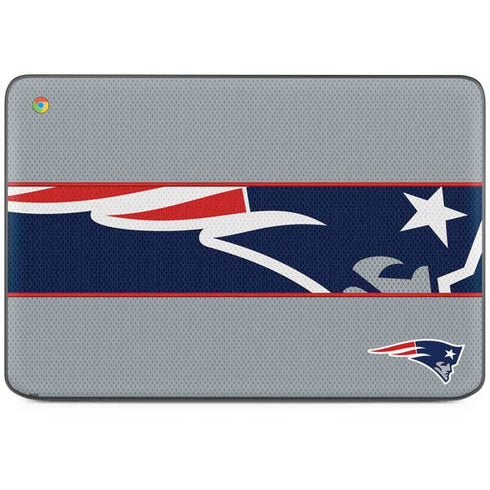 NFL New England Patriots Zone Block HP Chromebook Skin