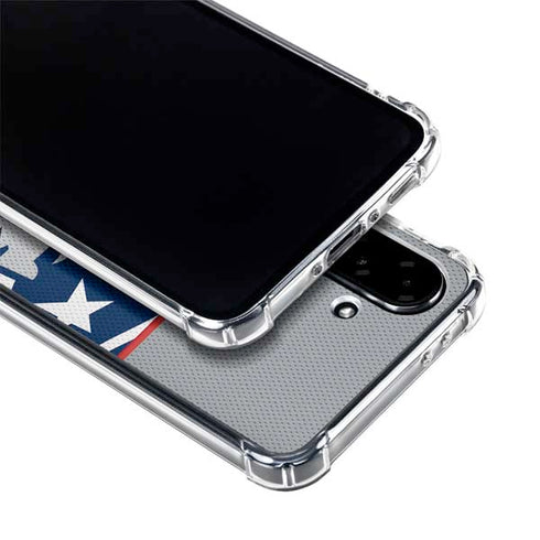 NFL New England Patriots Zone Block Galaxy A36 5G Clear Case