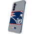 NFL New England Patriots Zone Block Galaxy A55 5G Clear Case