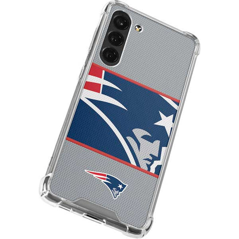 NFL New England Patriots Zone Block Galaxy S24 FE Clear Case