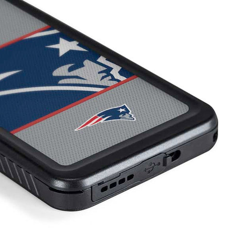 NFL New England Patriots Zone Block Galaxy S24 Plus Waterproof Case