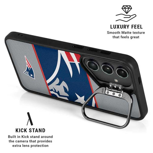 NFL New England Patriots Zone Block Galaxy S24 Ultra Kickstand Case