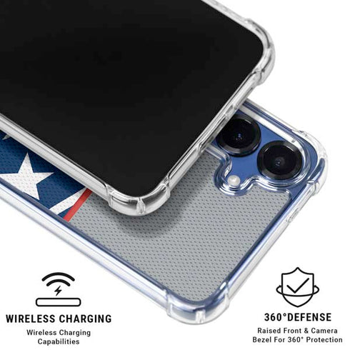 NFL New England Patriots Zone Block Galaxy S25 Clear Case