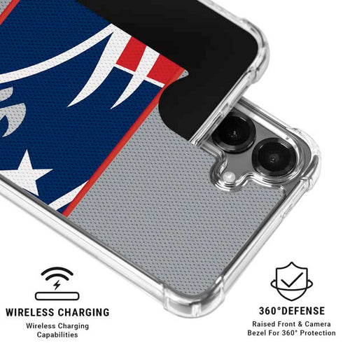 NFL New England Patriots Zone Block Galaxy S26 Clear Case