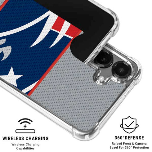 NFL New England Patriots Zone Block Galaxy S26 Plus Clear Case