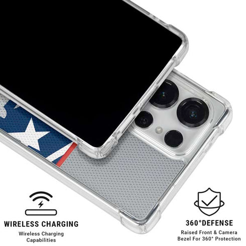NFL New England Patriots Zone Block Galaxy S26 Ultra Clear Case