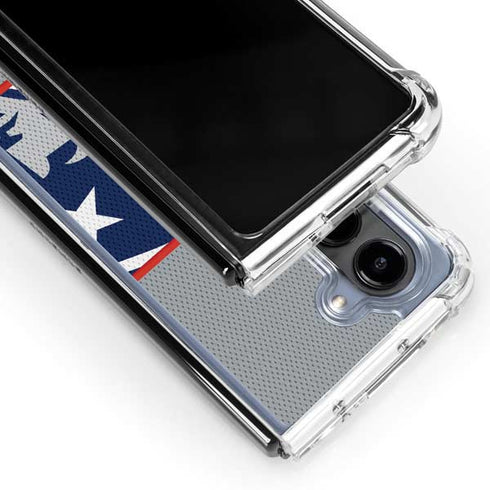 NFL New England Patriots Zone Block Galaxy Z Fold5 5G Clear Case