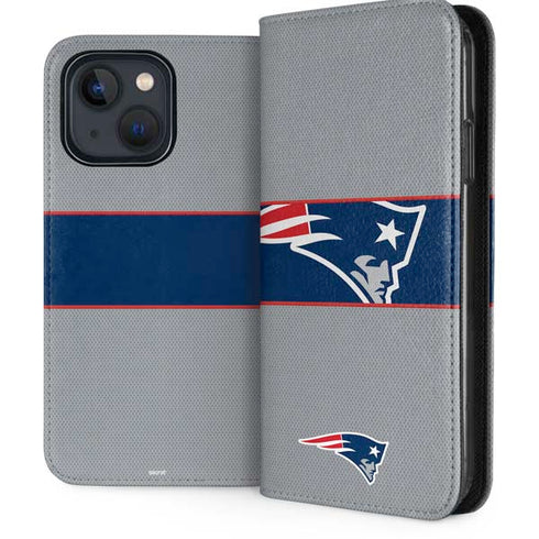 NFL New England Patriots Zone Block iPhone 13 Folio Case