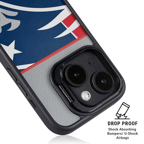 NFL New England Patriots Zone Block iPhone 13 Kickstand Case