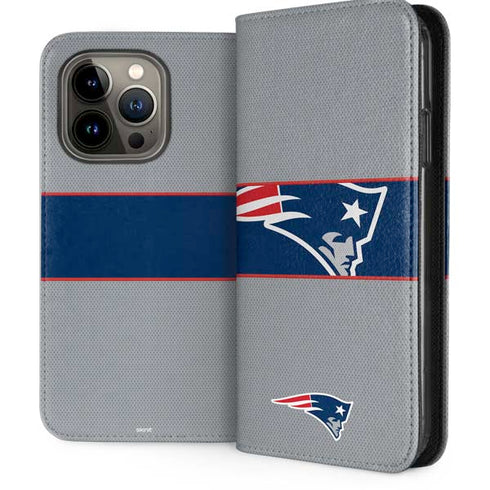 NFL New England Patriots Zone Block iPhone 13 Pro Folio Case