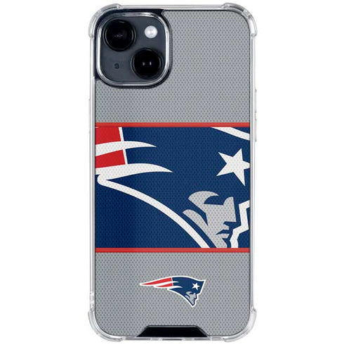 NFL New England Patriots Zone Block iPhone 15 Clear Case