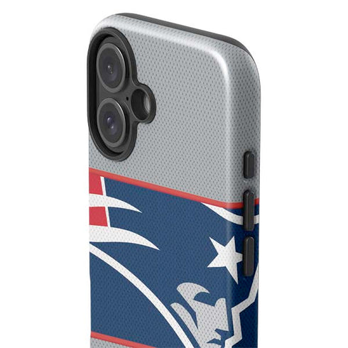 NFL New England Patriots Zone Block iPhone 16 Plus Impact Case