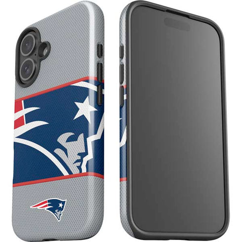 NFL New England Patriots Zone Block iPhone 16 Plus Impact Case