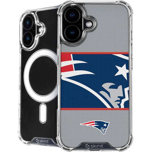 NFL New England Patriots Zone Block iPhone 16 Plus MagSafe Case