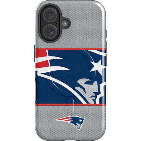 NFL New England Patriots Zone Block iPhone 16 Plus Magsafe Impact Case