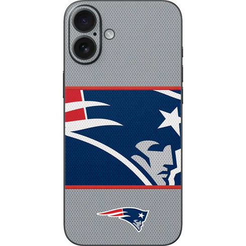 NFL New England Patriots Zone Block iPhone 16 Plus Skin